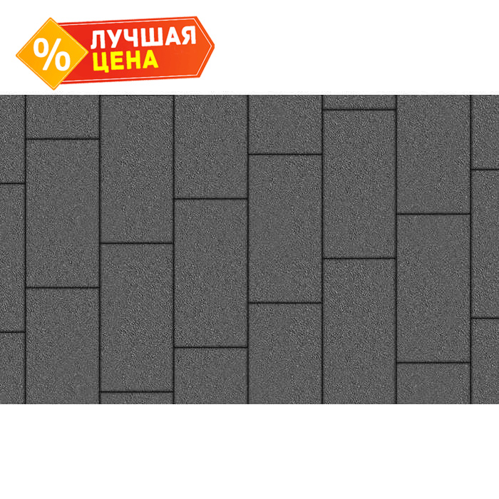 Плитка тротуарная Прямоугольник (Ла-Линия) Б.10.П.8 гладкий серый, 300x150x80 мм