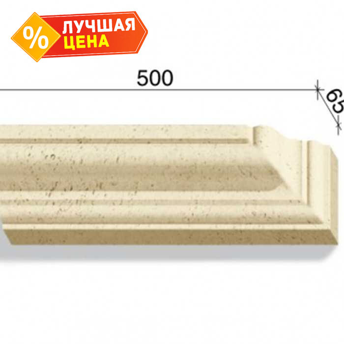 Угловой элемент для наличников и карнизов White Hills Тиволи 720-04, 500*65*130