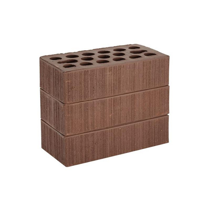 Кирпич облицовочный Керма Шоколад бархат 250х120х65 мм