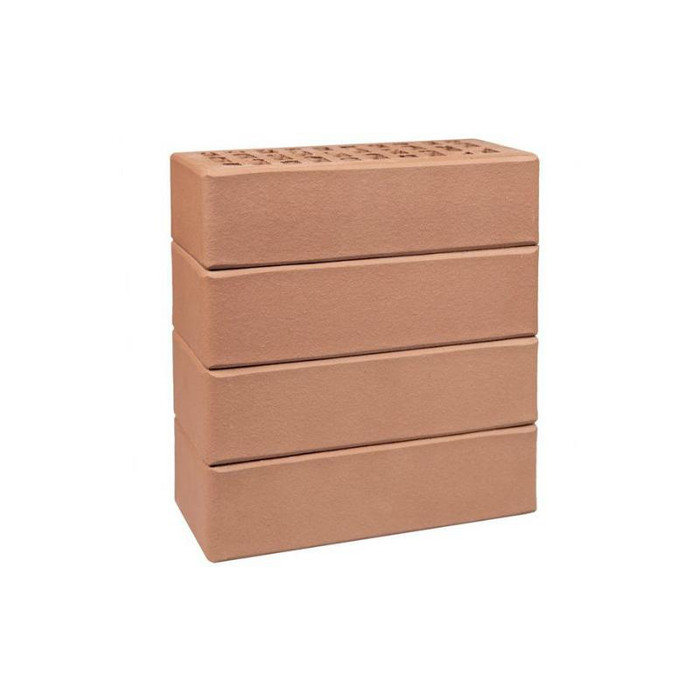 Кирпич облицовочный пустотелый ЛСР светло-коричневый гладкий, 250х120х65 мм