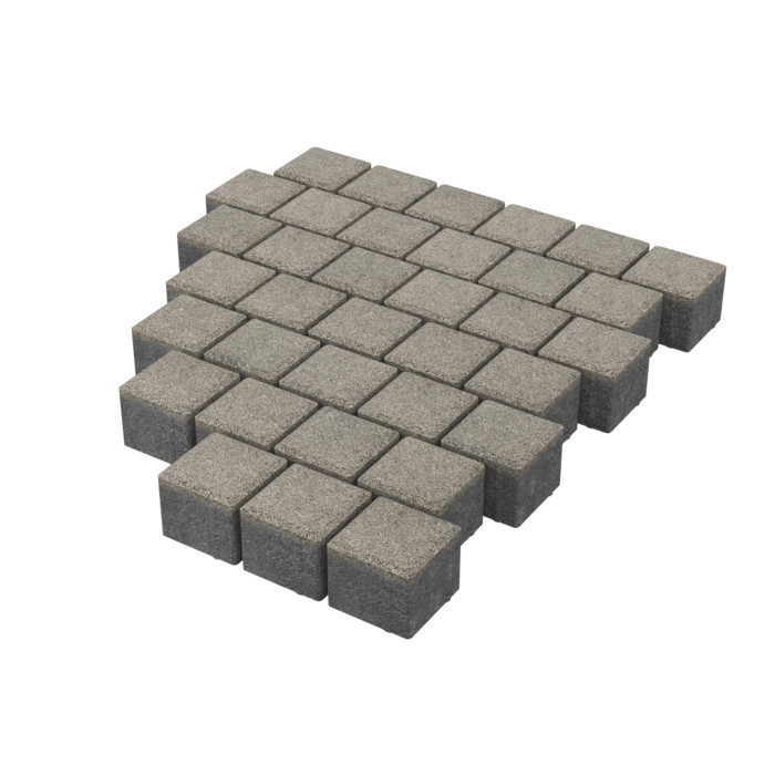 Тротуарная плитка Stellard Квадрат 100х100х60 мм Белый мрамор