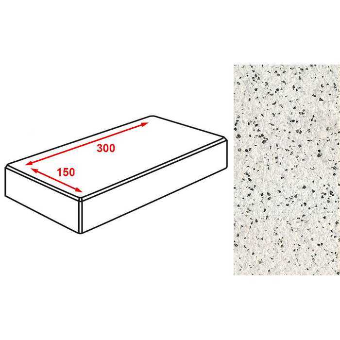 Плитка тротуарная Готика Granite FERRO, картано, Покостовский 300x150x60 мм