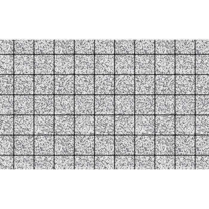 Плитка тротуарная Квадрат (ЛА-Линия) Б.3.К.6 Стоунмикс бело-чёрный 100x100x60 мм